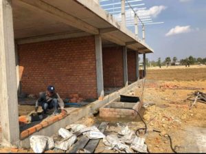 カンボジアの手作り浄化槽