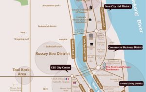 プノンペンの地価高騰エリア