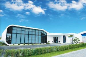 カンボジアのコンドミニアム展示場