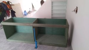 カンボジアのキッチン制作